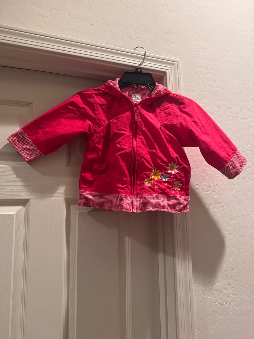 vintage Carter's toddler girl lightweight hooded windbreaker/rain jacket size 3T